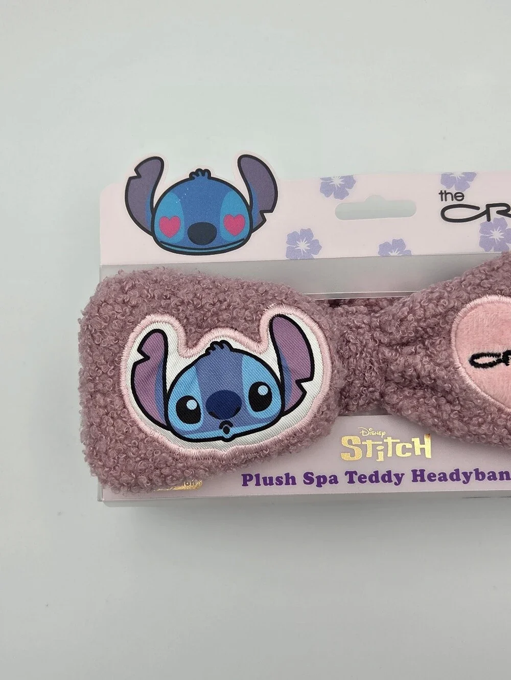 The Creme Shop x Disney Stitch Pink Plush Spa Teddy Headband NWT